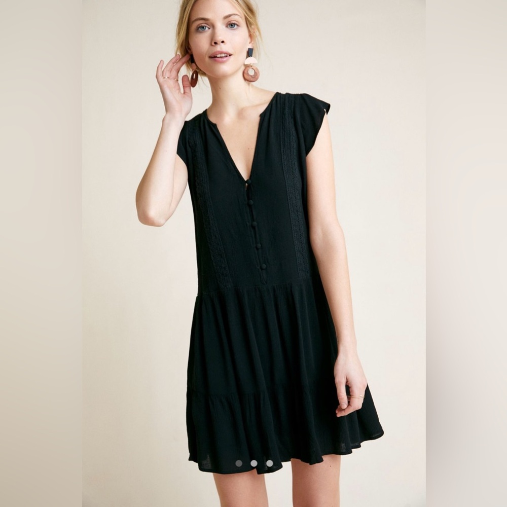 Anthropologie Sanctuary dress black large NWT